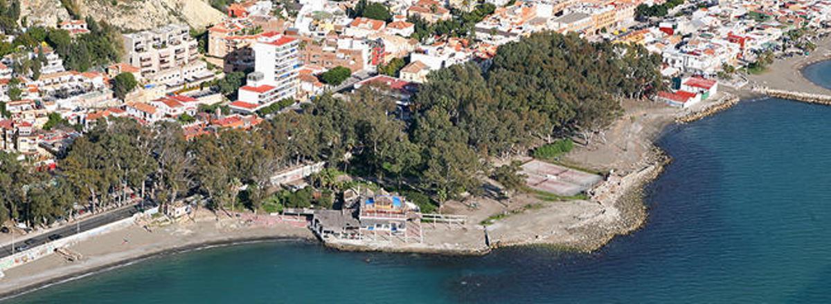 Vista aérea de los Baños del Carmen.