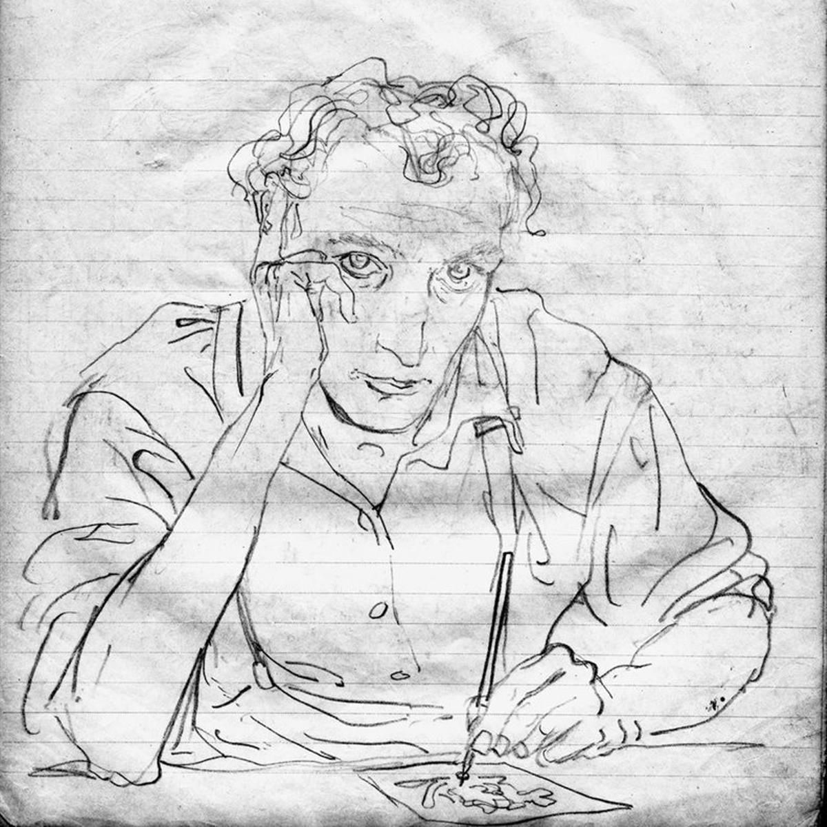  Autorretrato del dibujante republicano Josep Bartoli 