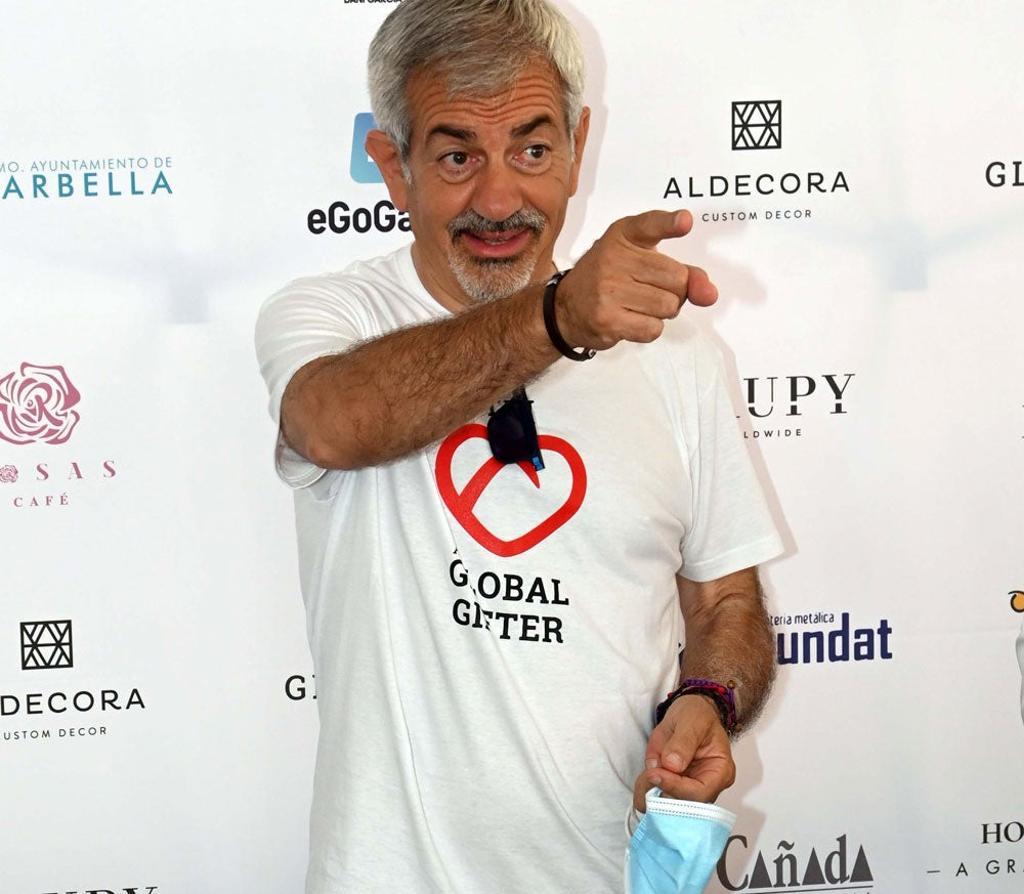El presentador de Telecinco Carlos Sobera en un photocall