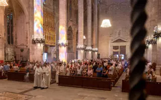 La misa en la Catedral de Palma el día de la Asunción