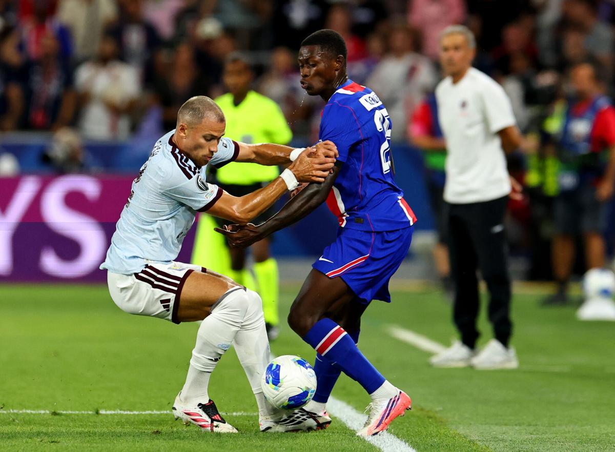 Las imágenes de la final de la Supercopa de Europa: PSG-Aston Villa.