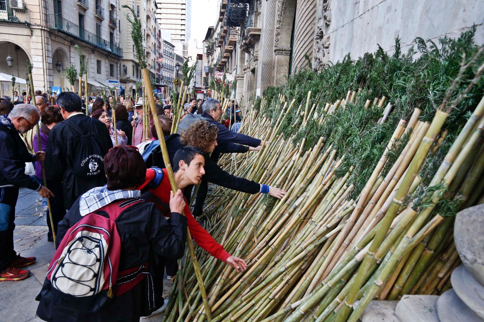 Momentos de la romería antes de la pandemia