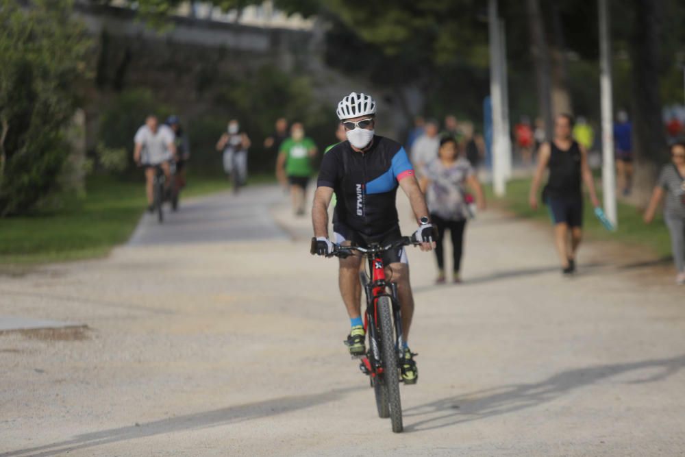 El cauce del río se llena de deportistas