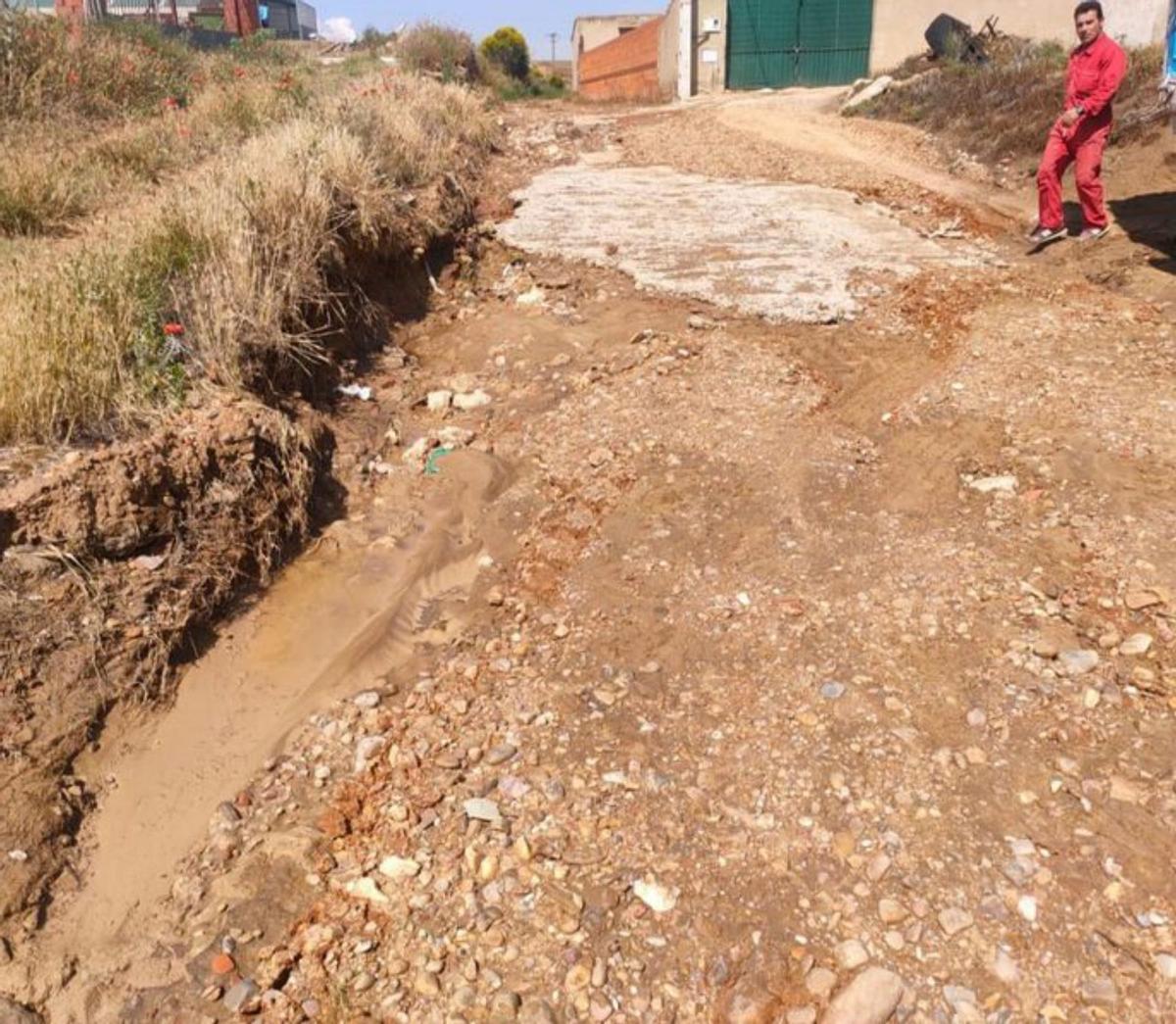 Arrastres tras el torrente de agua. | M. J. R.