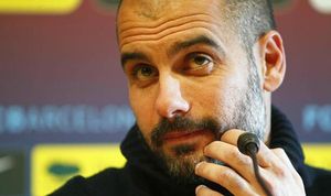 Pep Guardiola, entrenador del FC Barcelona, parla en la prèvia del partit contra el Madrid.