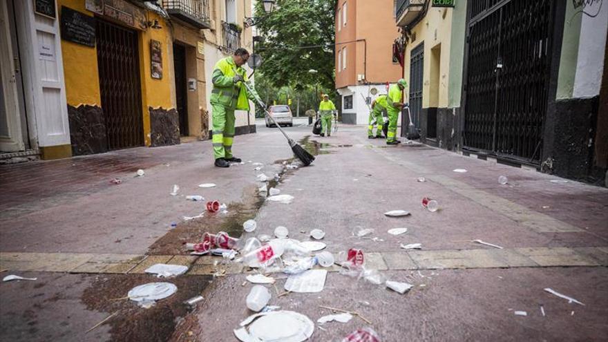 El Casco, Delicias, el Actur y La Jota, ‘puntos negros’ de la limpieza en Zaragoza