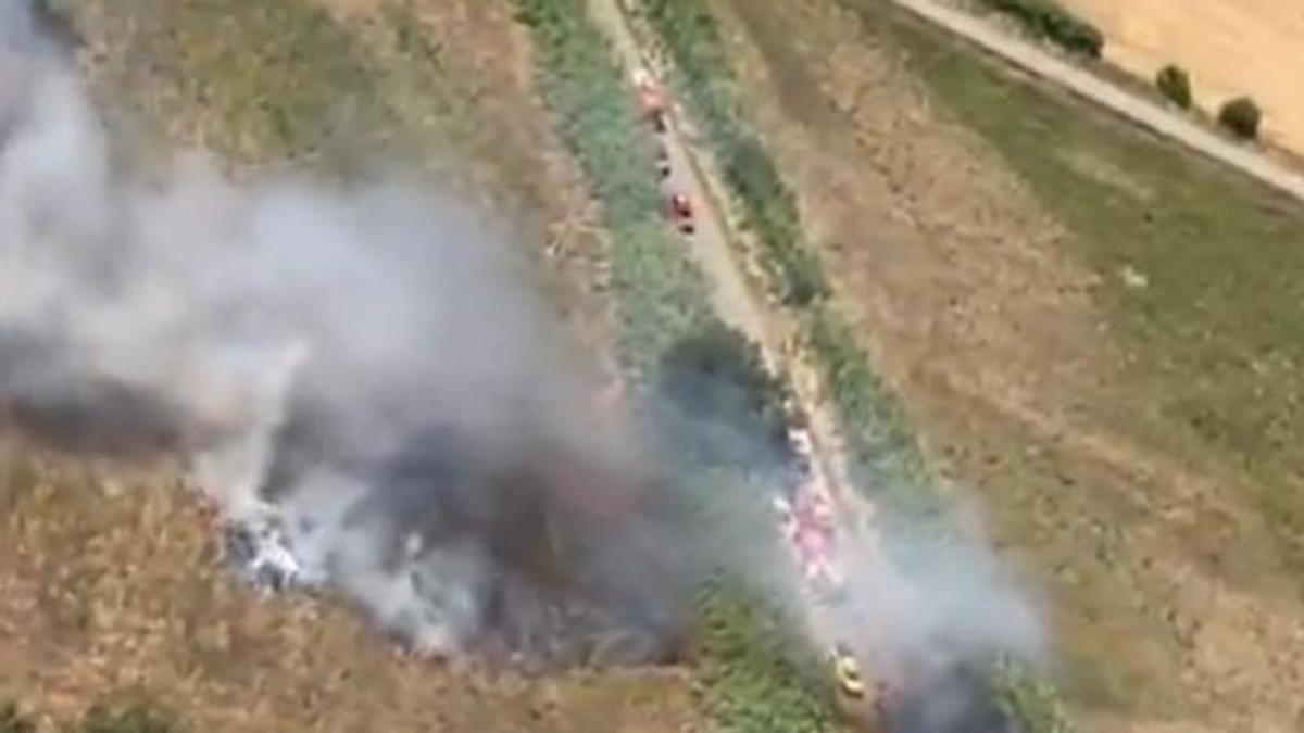 Vídeo del primer incendi de Pedret i Marzà del 2 de juliol de 2026