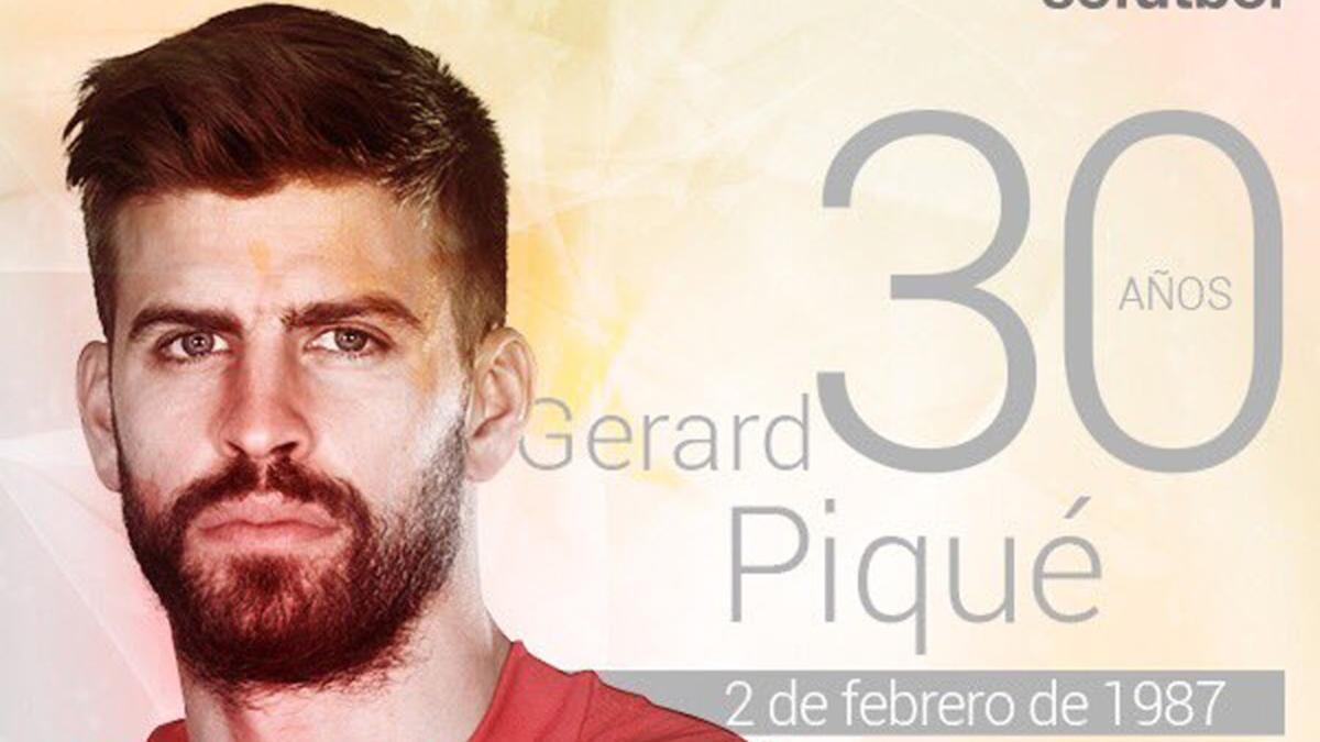 El mensaje de felicitación de la Federación Española a Gerard Piqué por su 30 cumpleaños