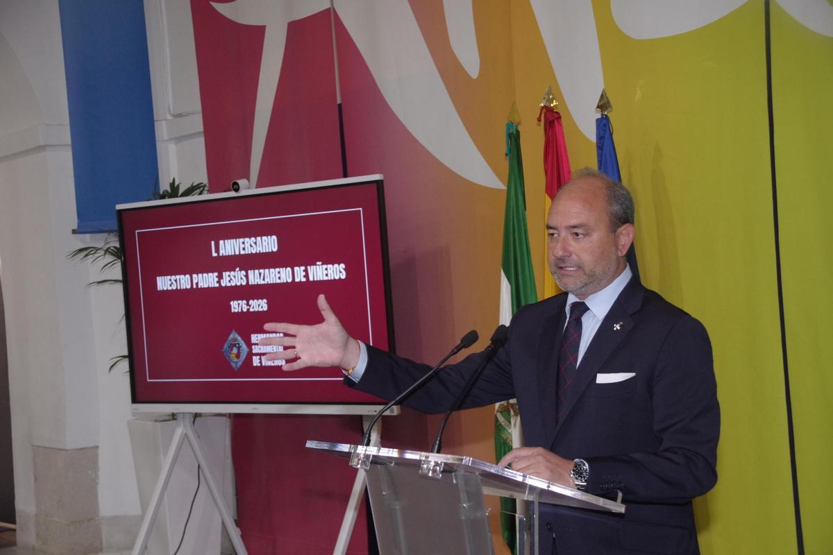 Presentación del cartel del L Aniversario de la Bendición del Señor de Viñeros.