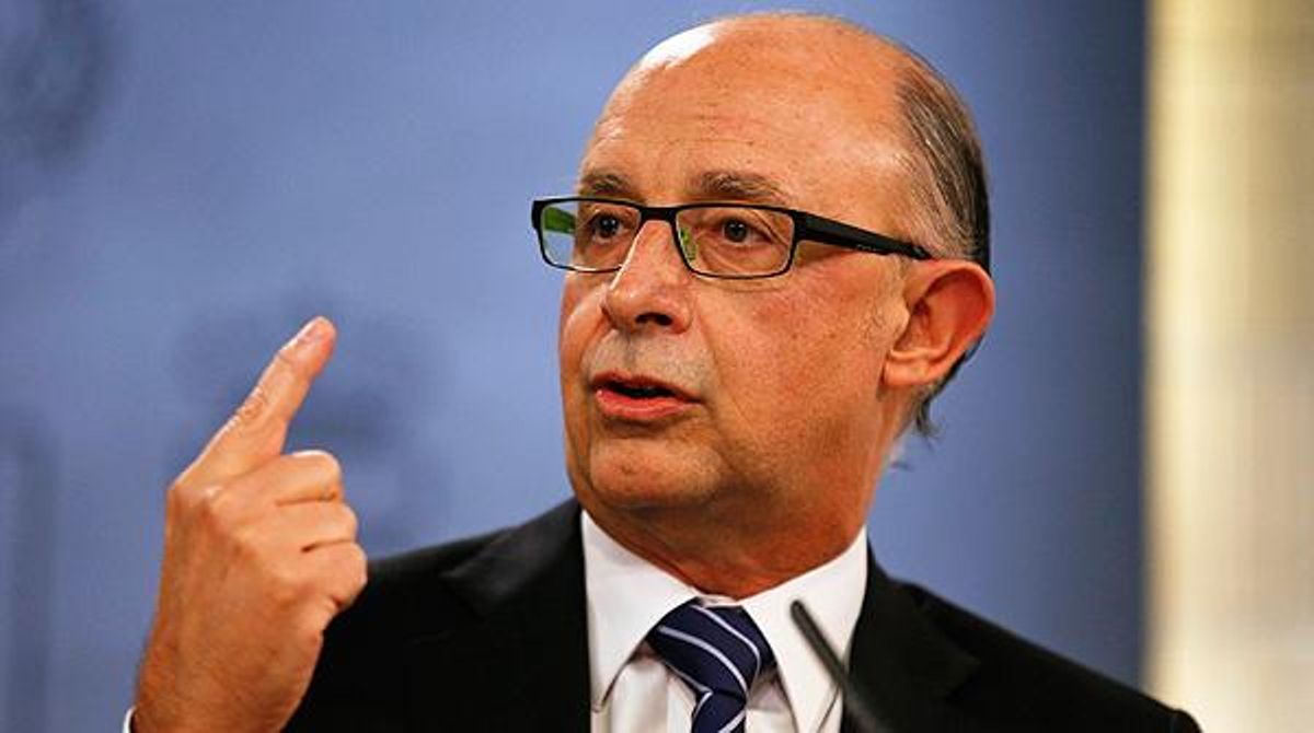 El ministre d’Hisenda, Cristóbal Montoro, anuncia la data de la pujada de l’IVA, en la roda de premsa posterior al Consell de Ministres.