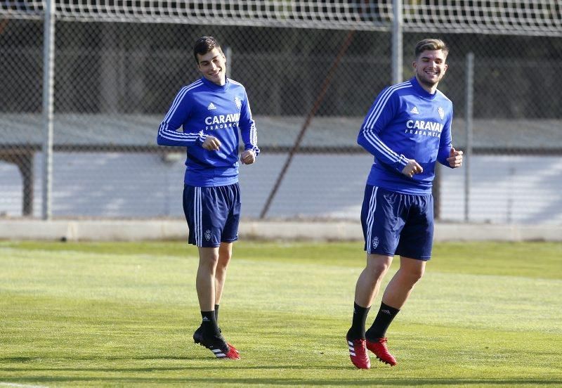 Entrenamiento del Real Zaragoza, 25 de febrero