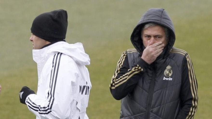 Reunión de Kaká y Mourinho en el Bernabéu