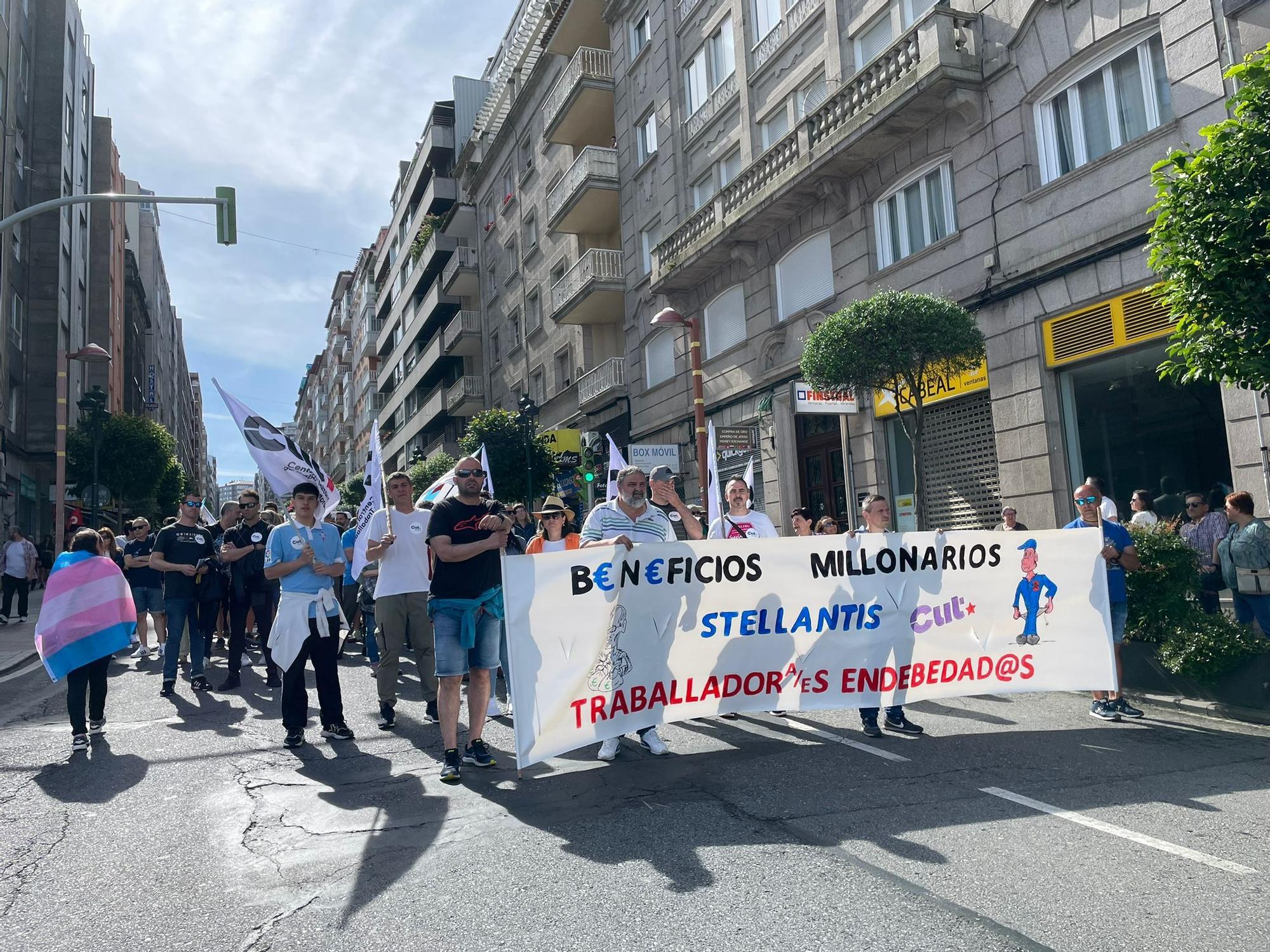 Primero de Mayo: las manifestaciones del Día del Trabajo toman Vigo