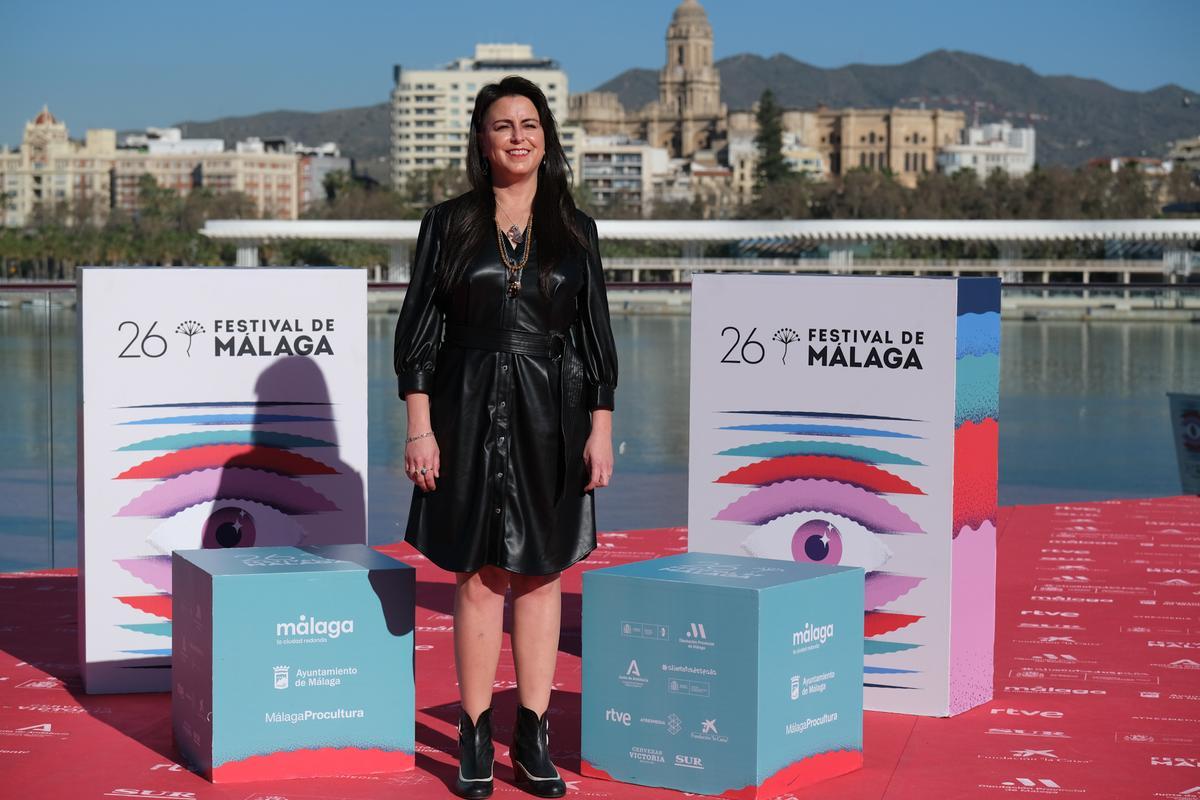 La cineasta Glorimar Marrero posa durante la presentación de su película 'La pecera'