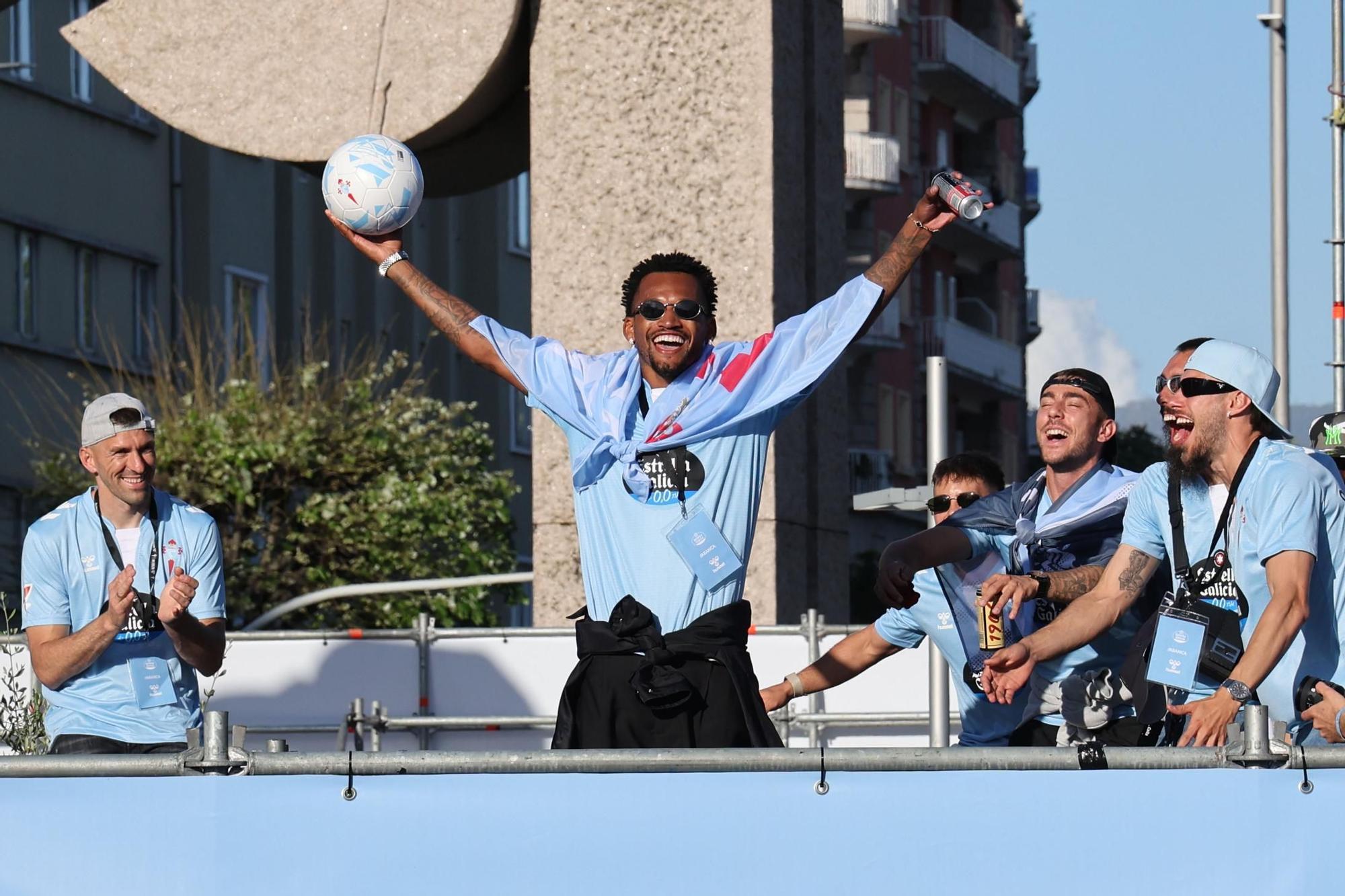El Celta celebra por todo lo alto su llegada a Europa