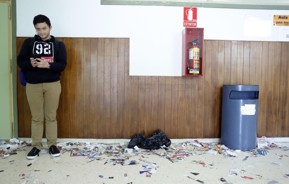 Huelga de limpieza en la facultad de Málaga