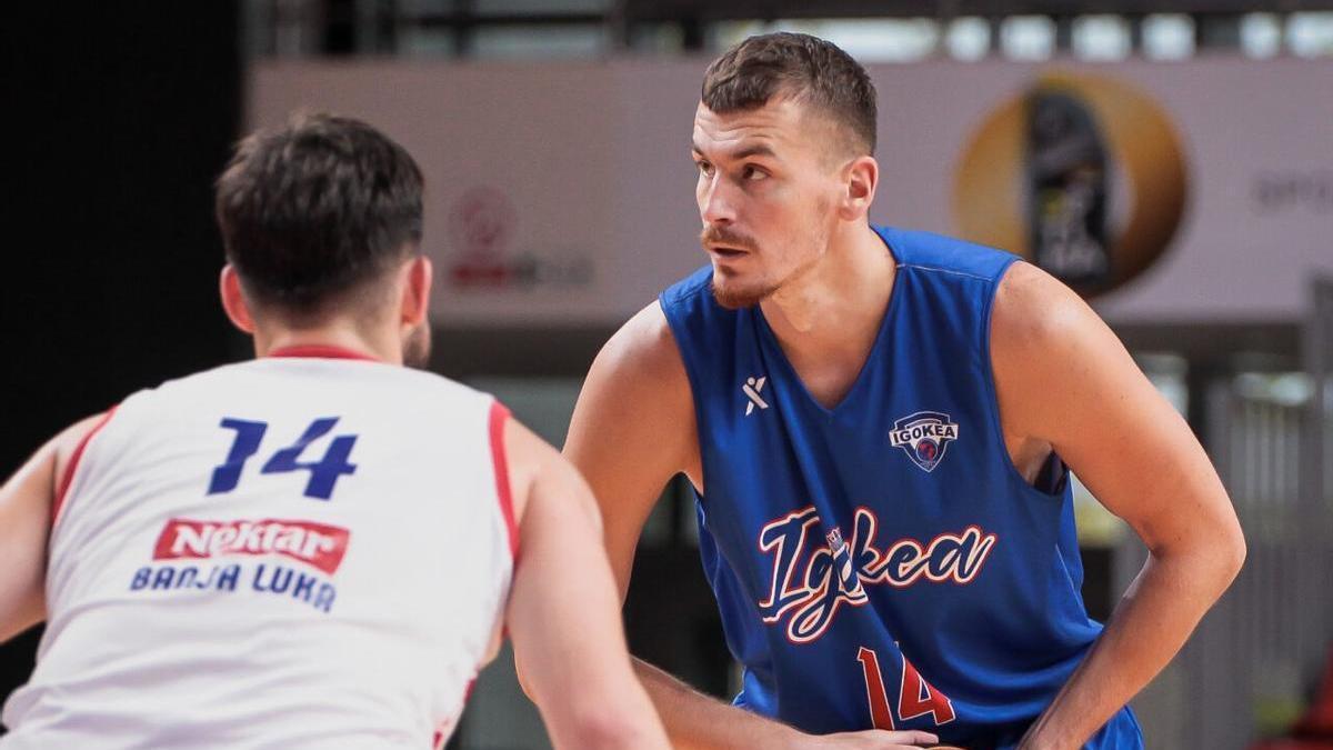 Borisa Simanic, el pasado fin de semana con la camiseta del Igokea.