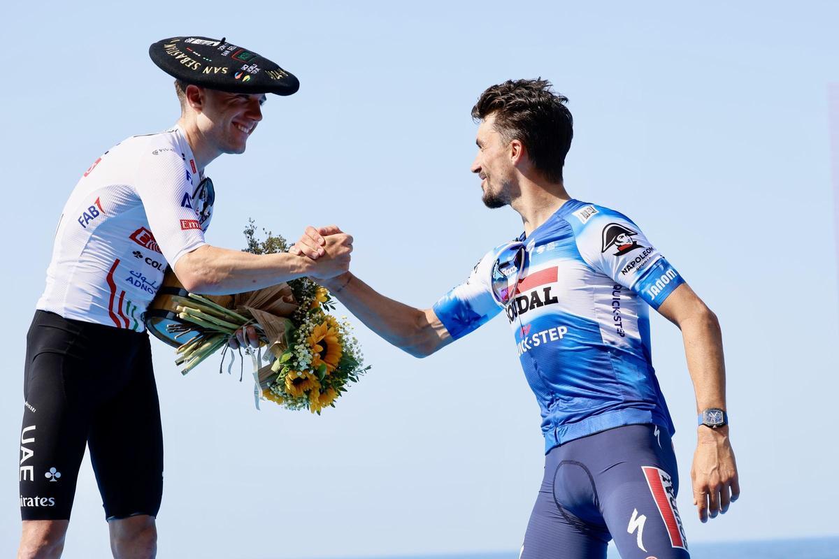 Hirschi y Alaphilippe, de rivales a compañeros en el Tudor