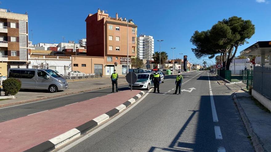 Uno de los controles policiales en Sueca