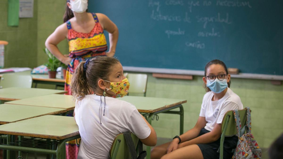 Un aula del Colegio Isabel La Católica.