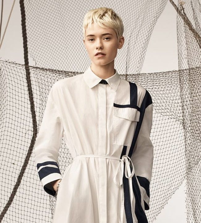 Vestido camisero con cinturón, de la nueva colección Zara SRPLS