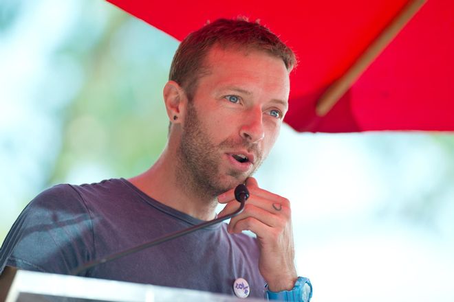 Chris Martin, cantante de Coldplay