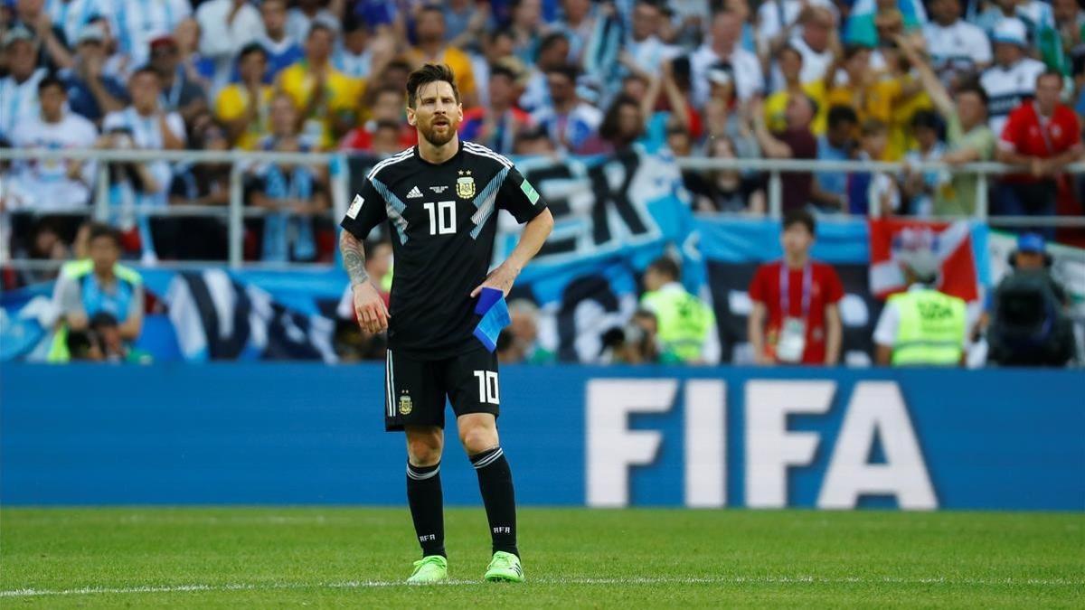 Messi, tras empatar contra Islandia.