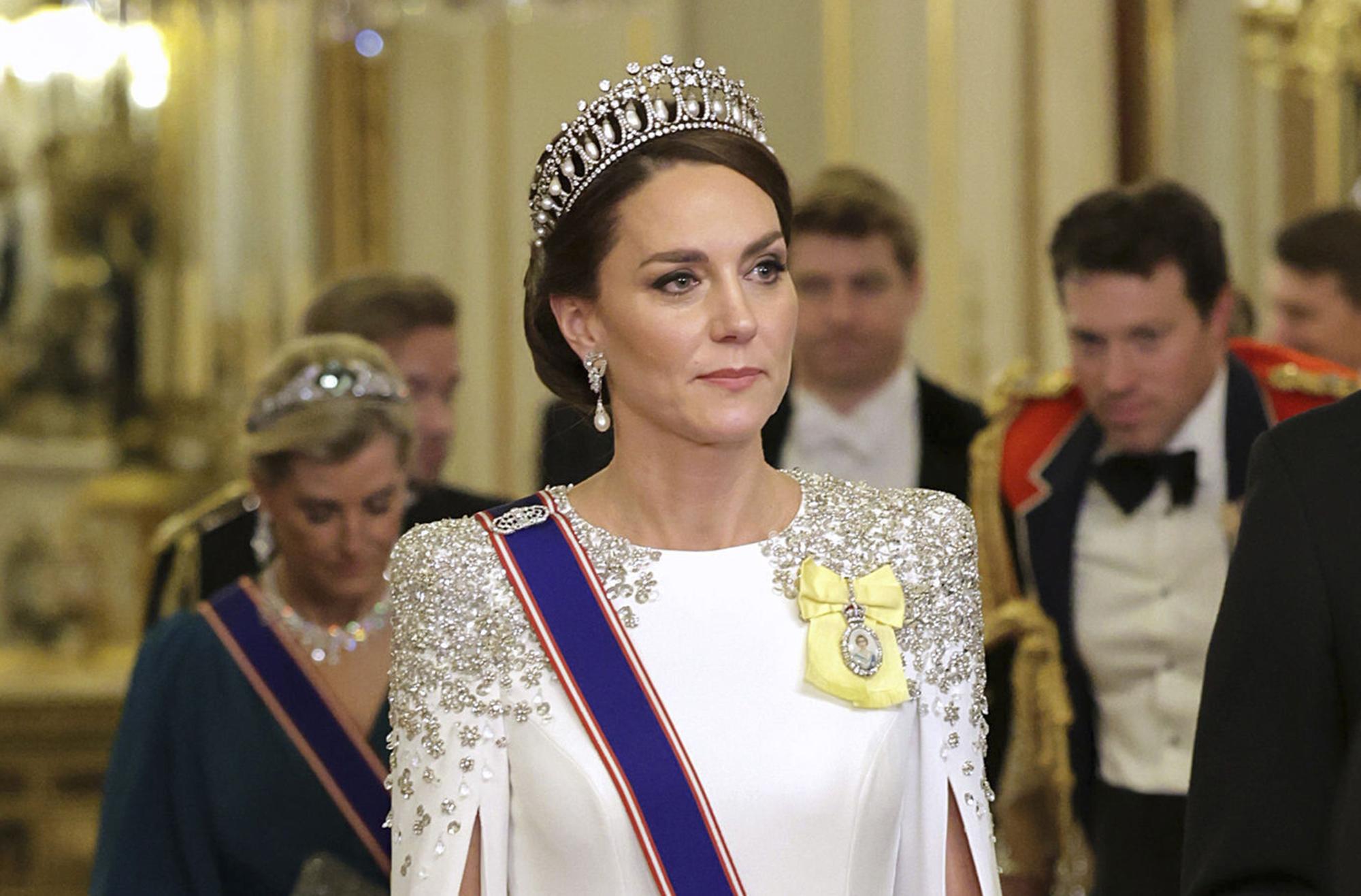 Kate Middleton en su primera cena de estado como princesa de Gales