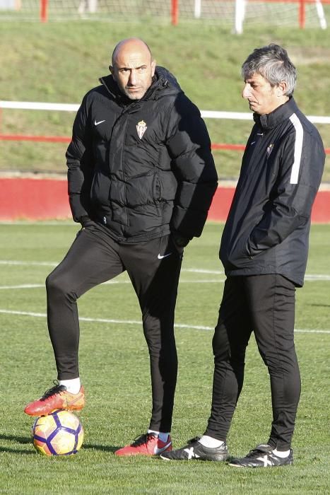 Entrenamiento del Sporting