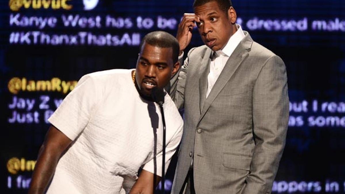 Kanye West, de morros con Jay-Z