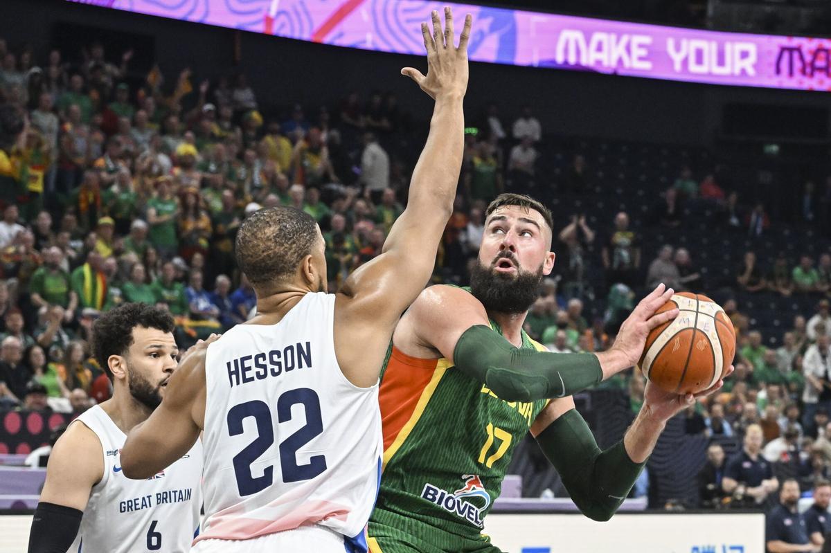 Valanciunas, en el primer partido del Eurobasket ante Gran Bretaña