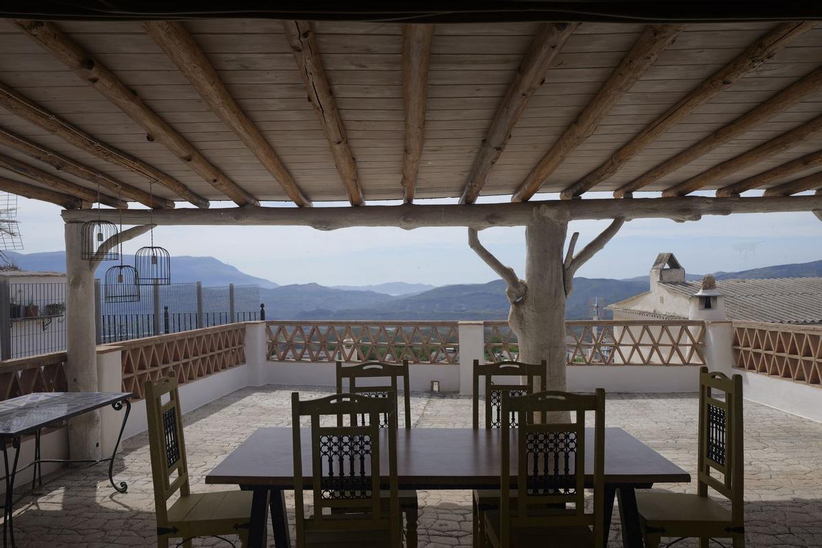 Terraza casa Alpujarra