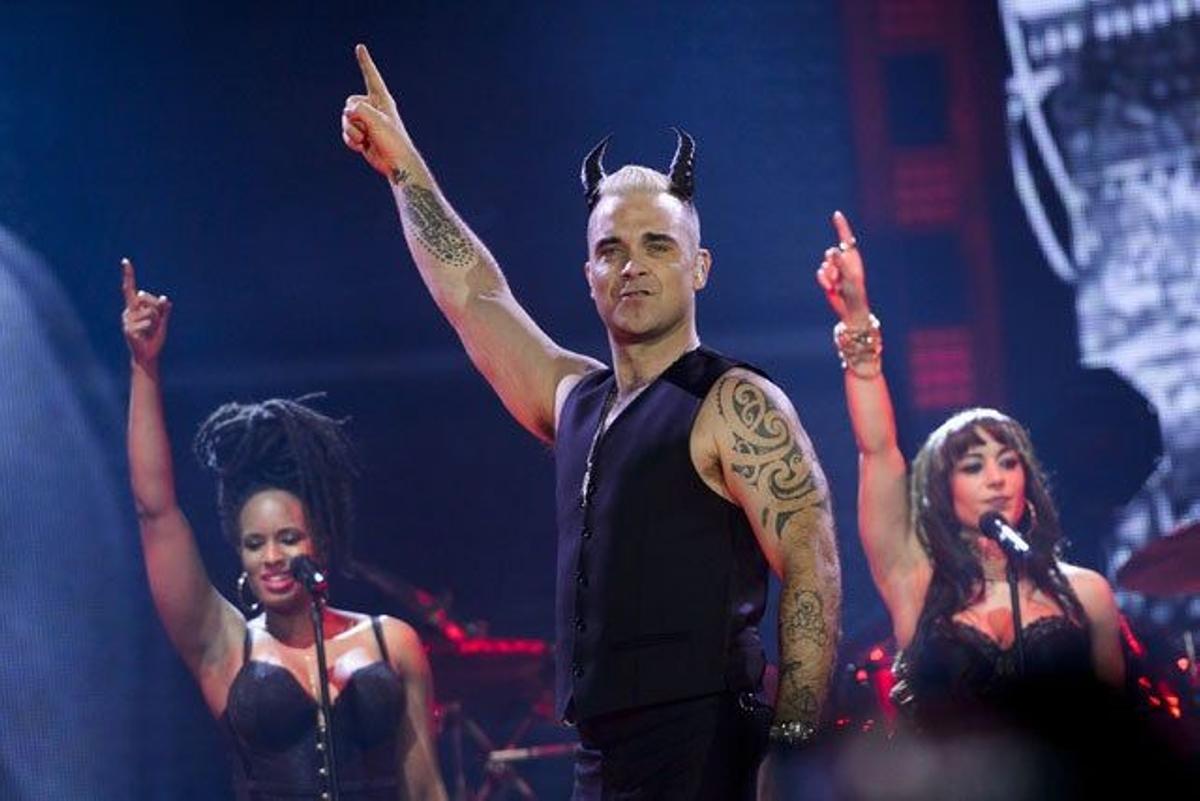 Robbie Williams empieza la gira 'Let me entertain you' en Madrid