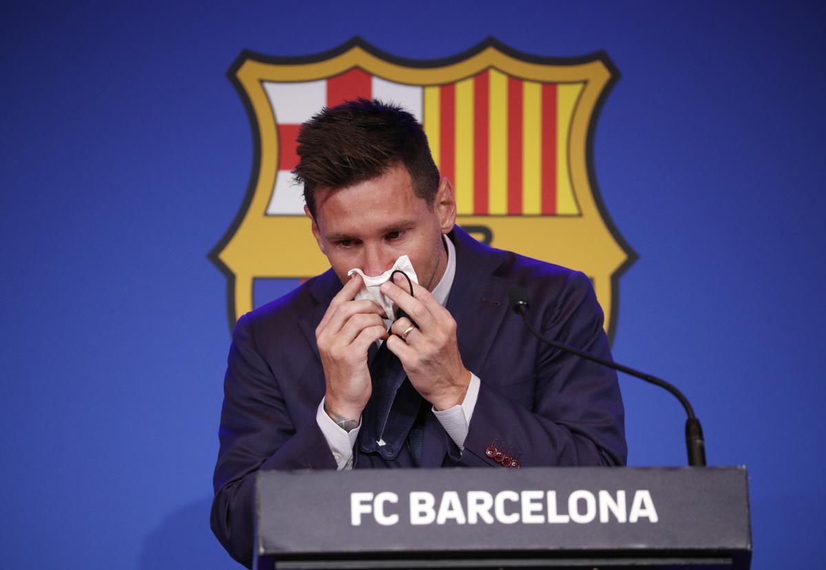 Lionel Messi se despide del Fútbol Club Barcelona Lionel Messi se despide del Fútbol Club Barcelona