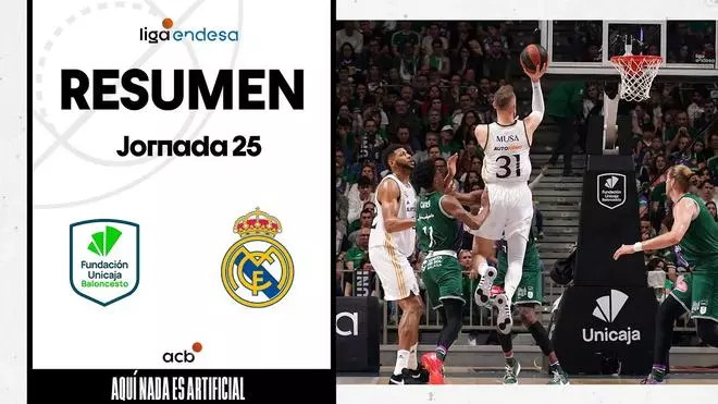 Así fue la derrota del Unicaja ante el Real Madrid (81-87)