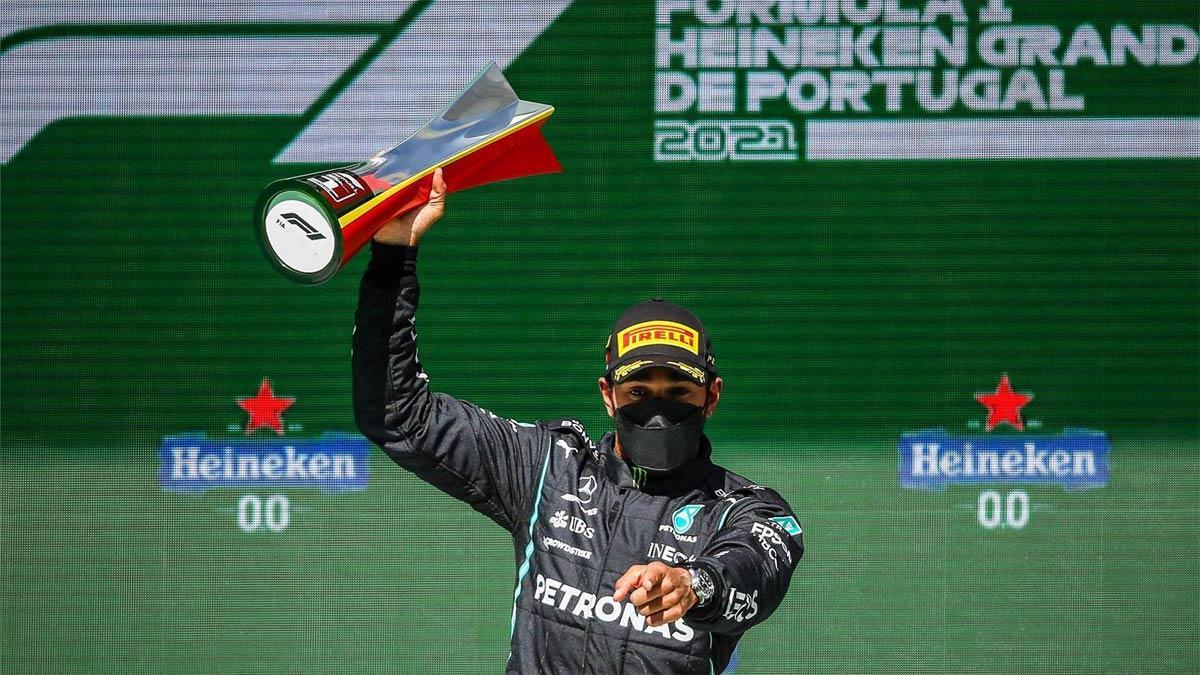 Hamilton volvió a ganar en Portugal