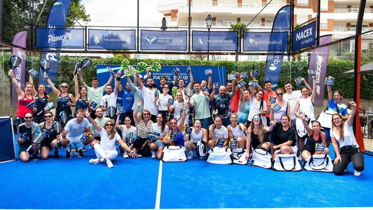 Participantes del Rafael Nadal Academy Pádel Tour de Marbella