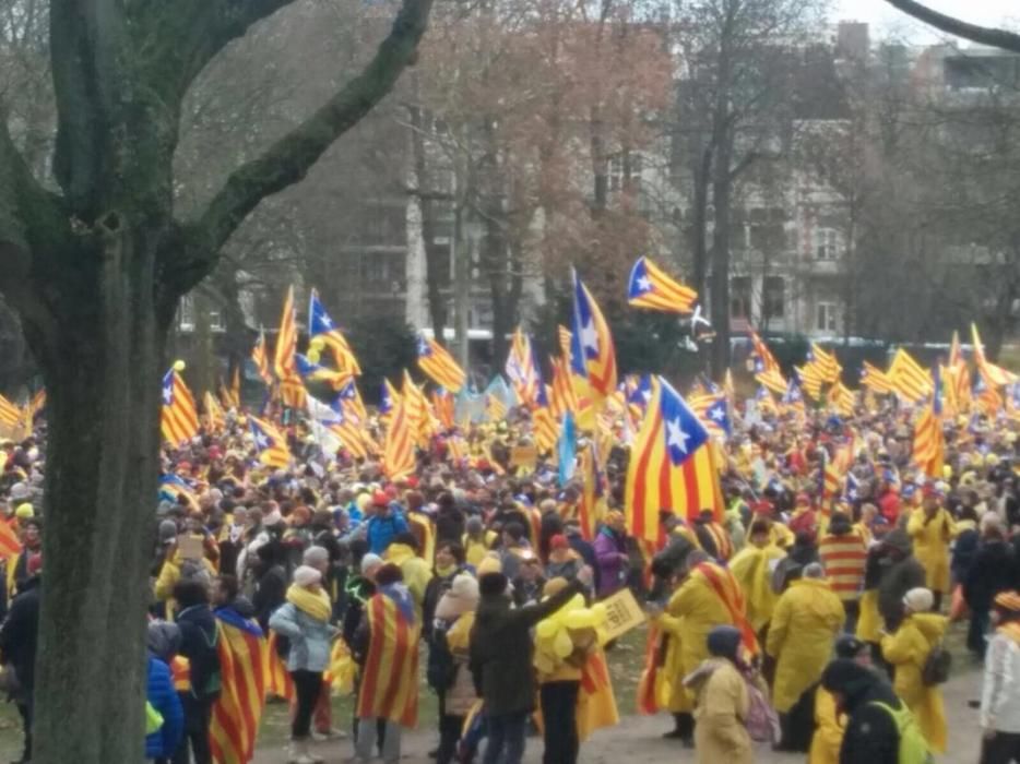 Manifestació independentista a Brussel·les