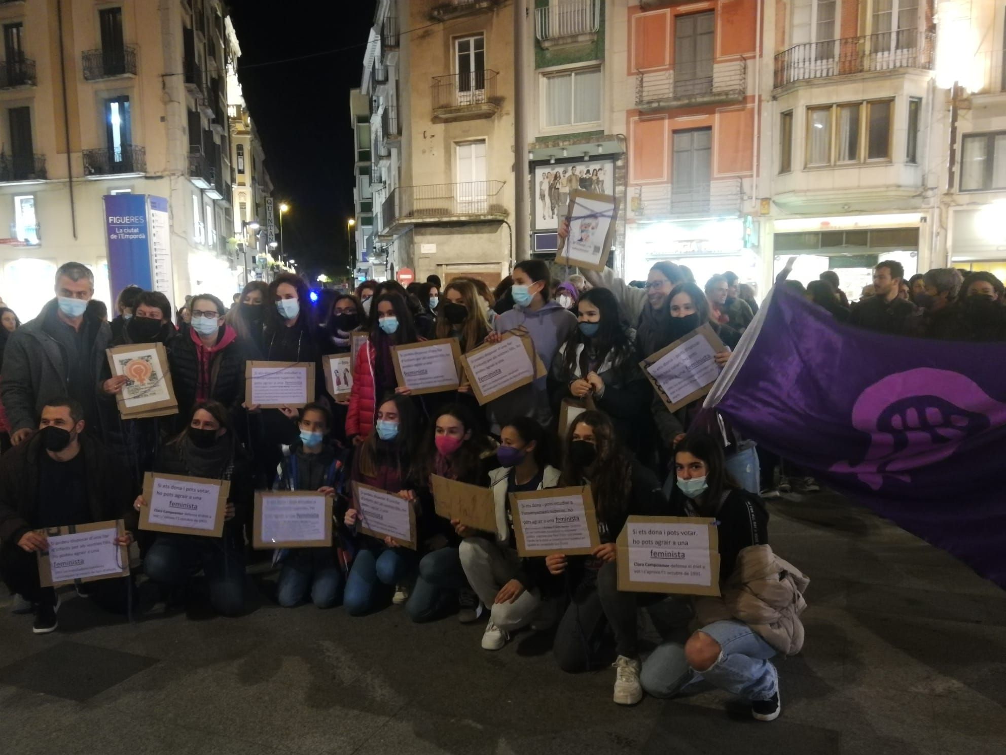 La protesta va finalitzar a la Rambla, on es va llegir un manifest