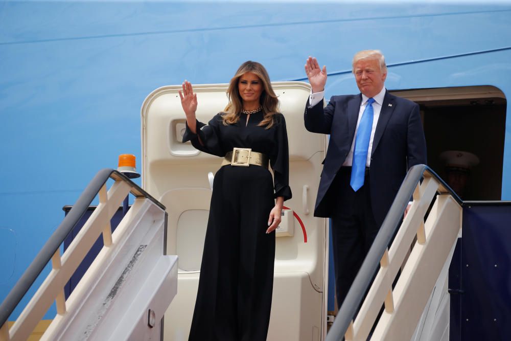 Trump visita Arabia Saudí en su primer viaje internacional