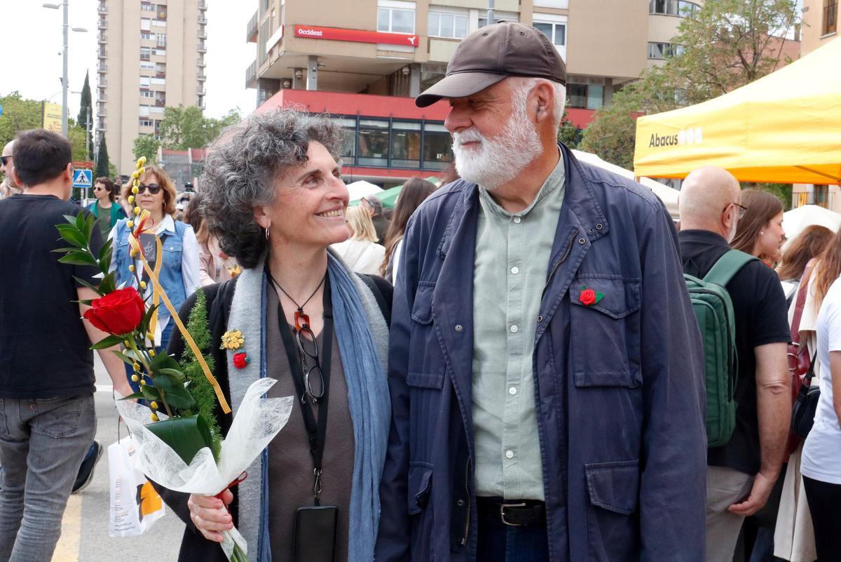 Les imatges de la diada de Sant Jordi a Girona
