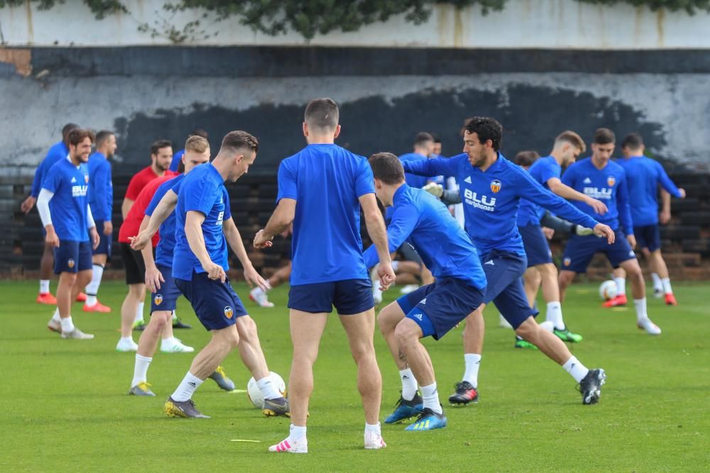 El Valencia ultima la preparación ante el Arsenal