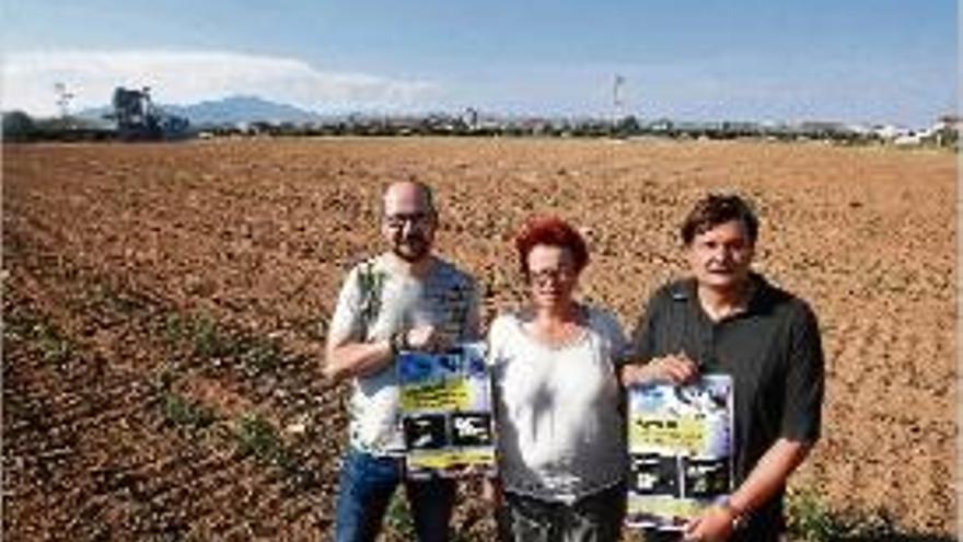 Ferran Burch, Eva Rigau i Ramon Muñoz, presentant la campanya.