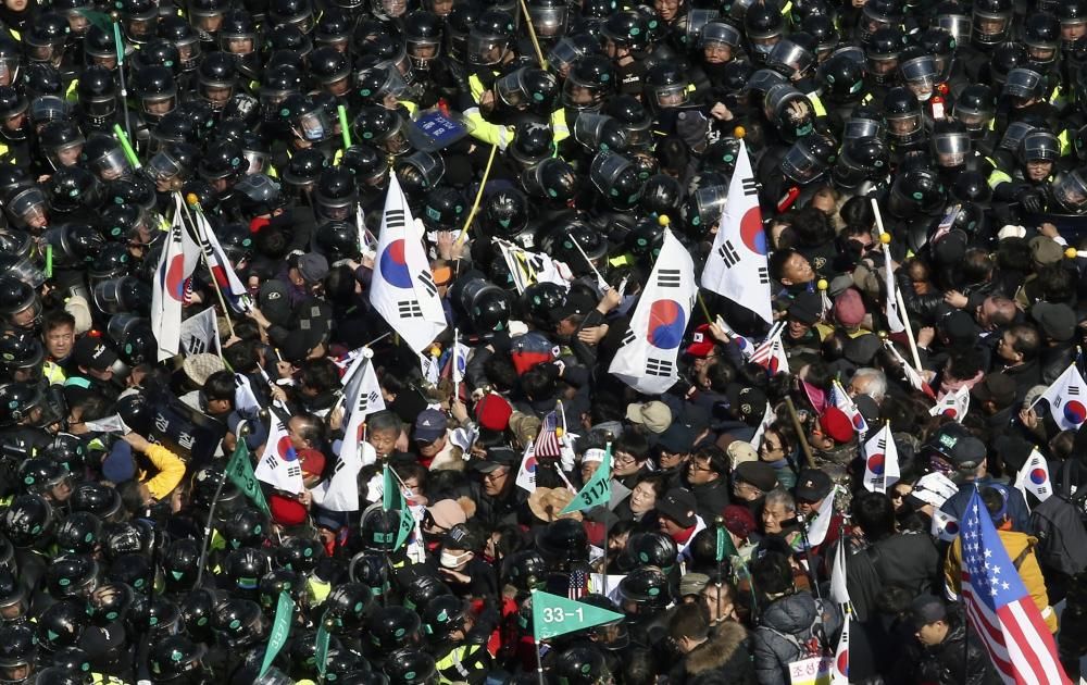 Protestas tras la destitución de la presidente surcoreana, Park Geun-hye