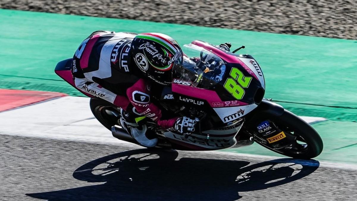 Stefano Nepa, durante una carrera