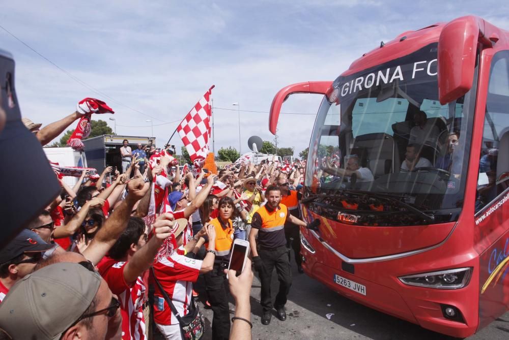 L'afició del Girona FC desembarca a Tarragona