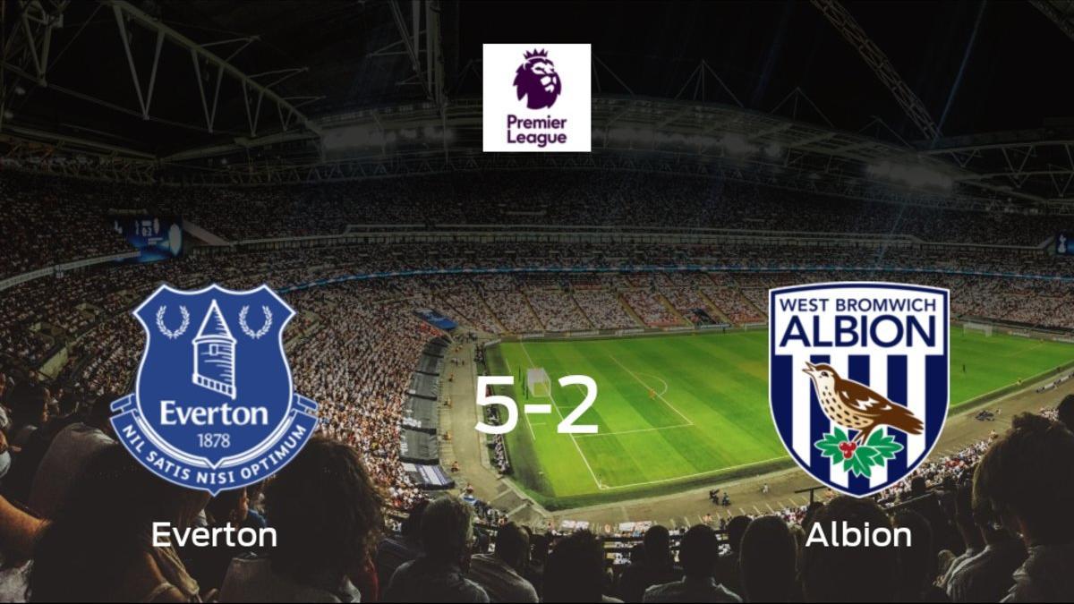 El Everton consigue los tres puntos en casa tras pasar por encima al West Bromwich Albion (5-2)