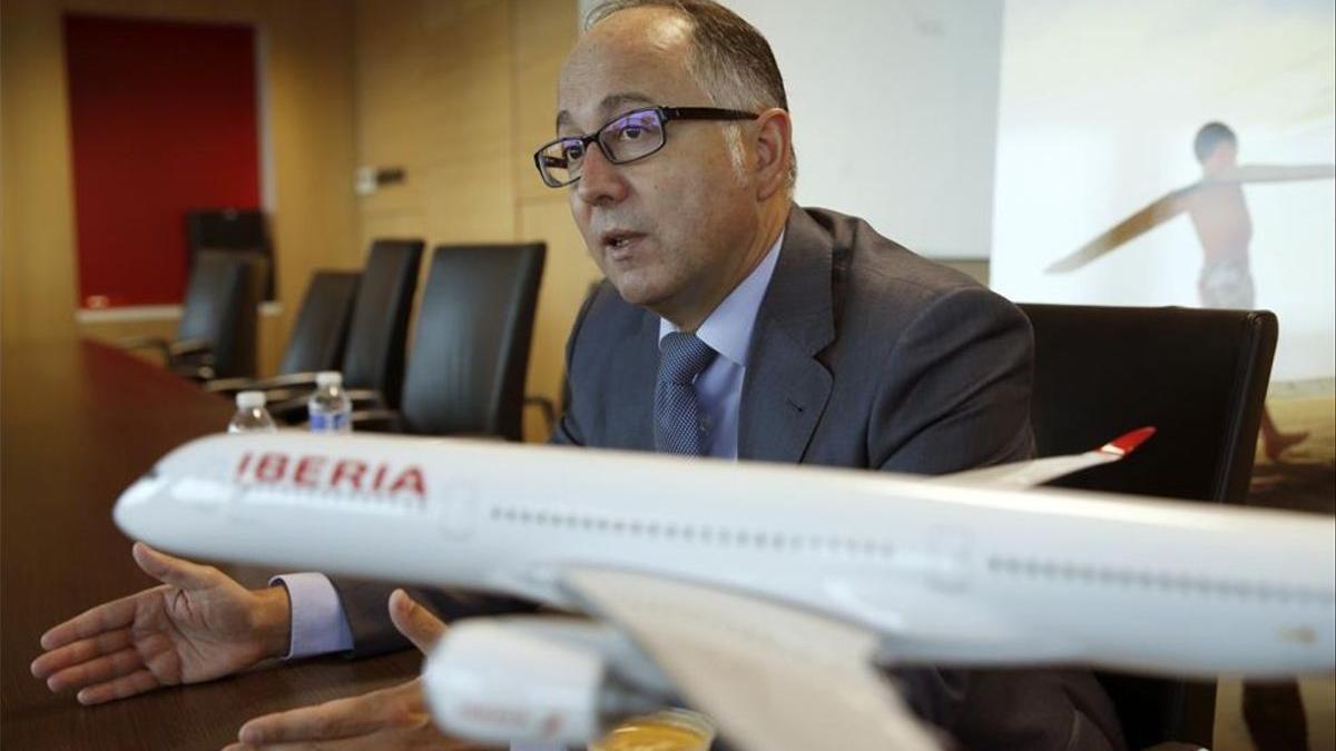 El consejero delegado de IAG, Luis Gallego, en una imagen de su etapa como presidente de Iberia.