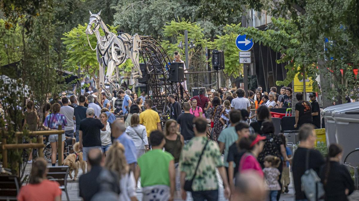 La Mercè en la 'superilla' de Consell de Cent