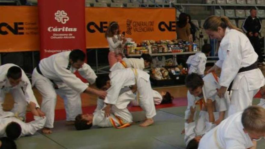 Jornada de judo y solidaridad del Míriam Blasco